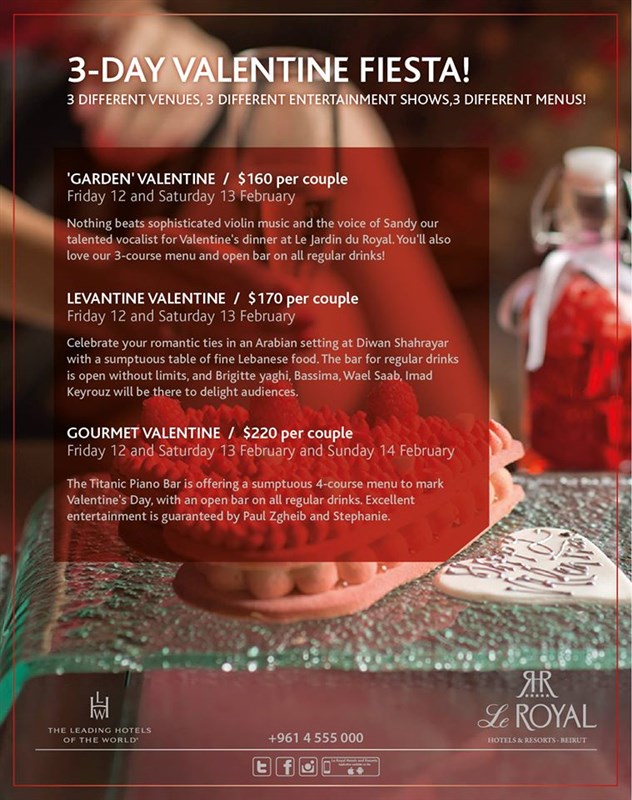 Royal Valentine at Le Royal Beirut