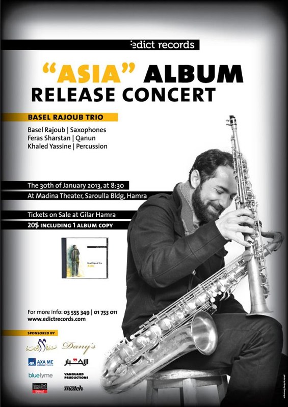 Basel Rajoub Trio Asia Album release