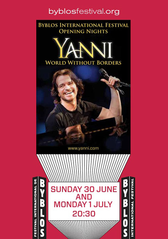 Yanni at Byblos Festival