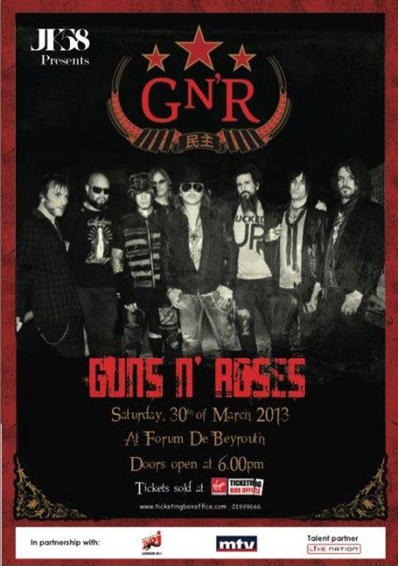 Guns N Roses in Beirut