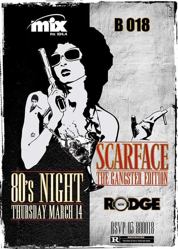 Gangster Edition of the 80's Night