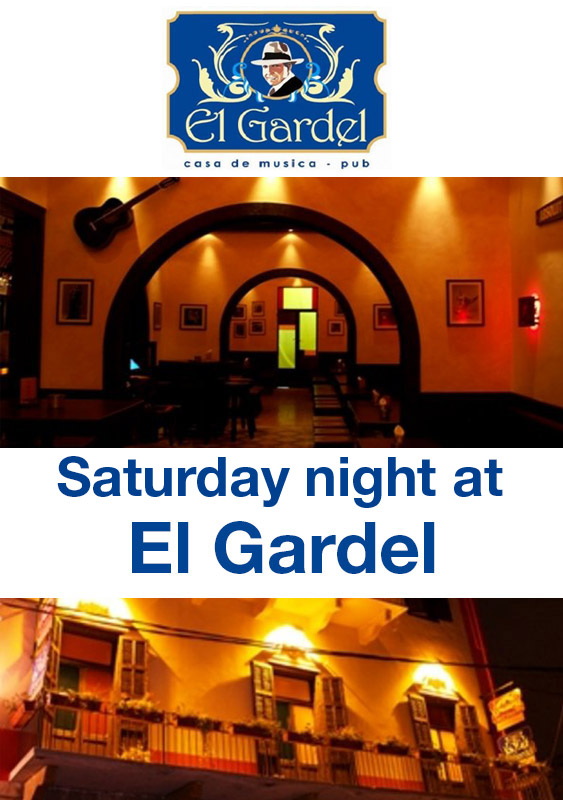 El Gardel on Saturday night