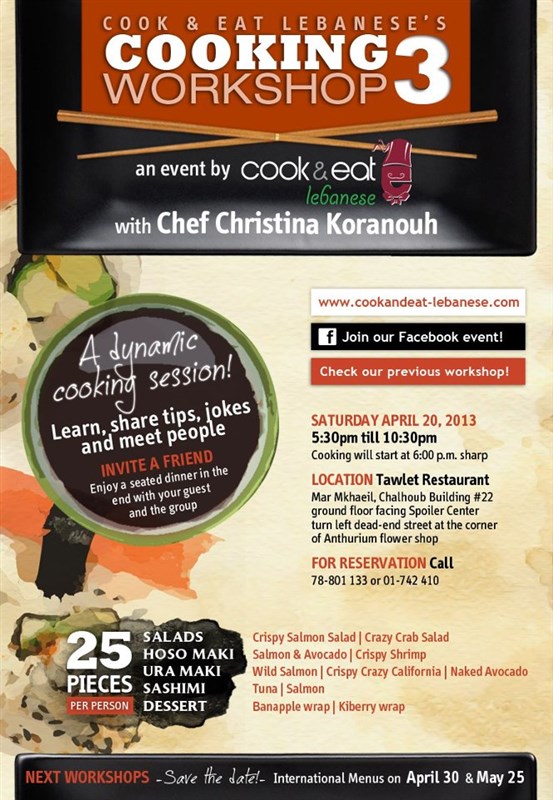 Cook & Eat Sushi workshop