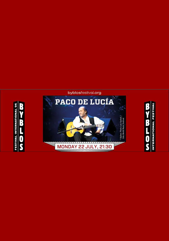 Paco De Lucia at Byblos Festival