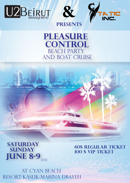 Pleasure Control Beach party and Boat cruise