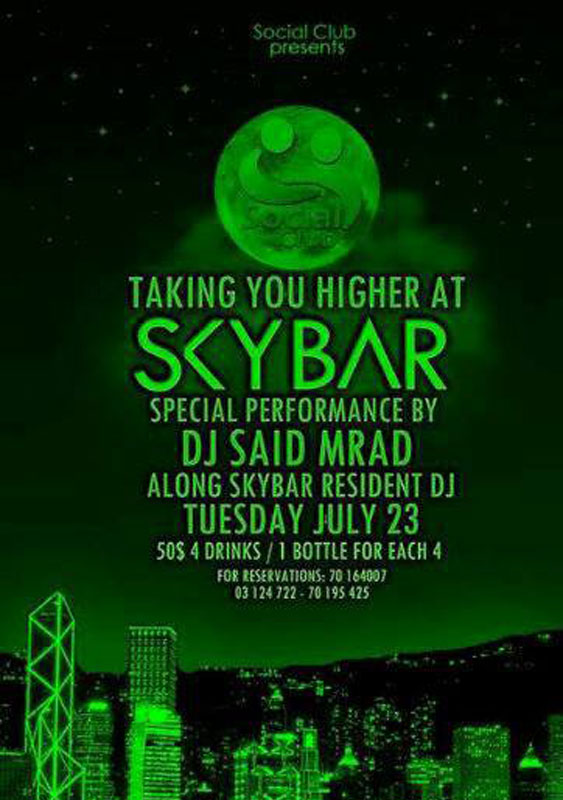 NDU Taking you Higher at Skybar