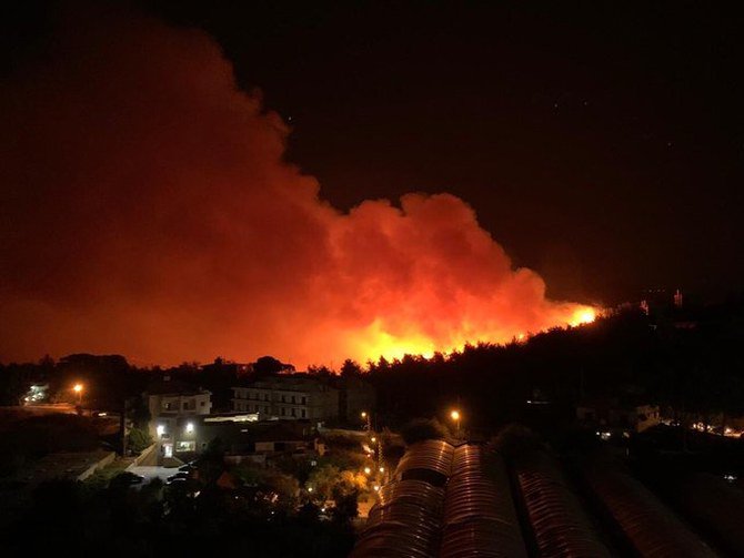 Massive fire in Chouf & Matn