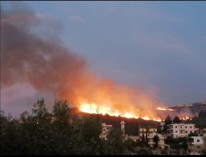 Massive fire in Chouf & Matn