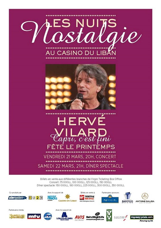 Herve Vilard Au Casino Du Liban