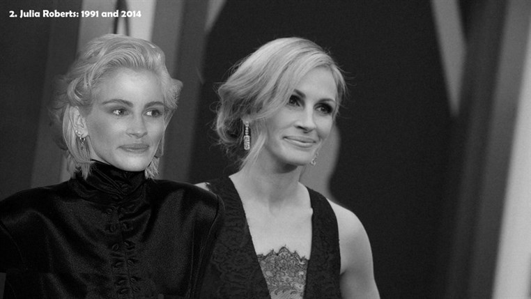 Timeless Oscar Stars Posing With Their Younger Selves