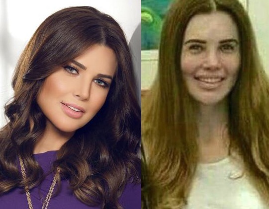 Arab Celebrities Without Make up
