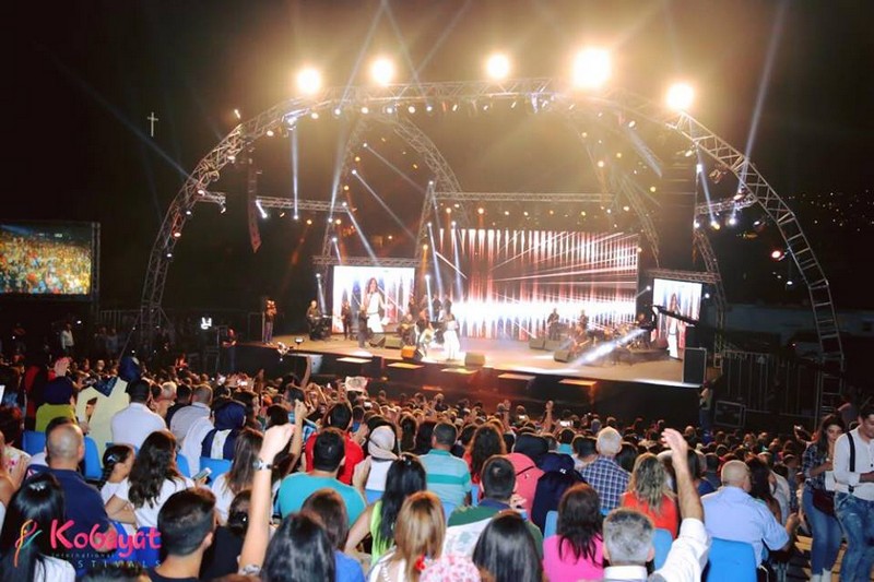 Wael Kfoury & Najwa Karam at Kobayat Festival