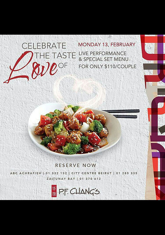 Valentine's Day at Pf Chang's