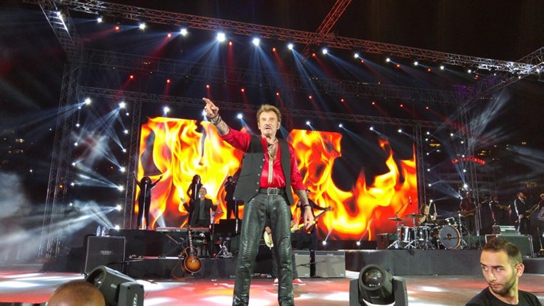 Johnny Hallyday at Jounieh Festival