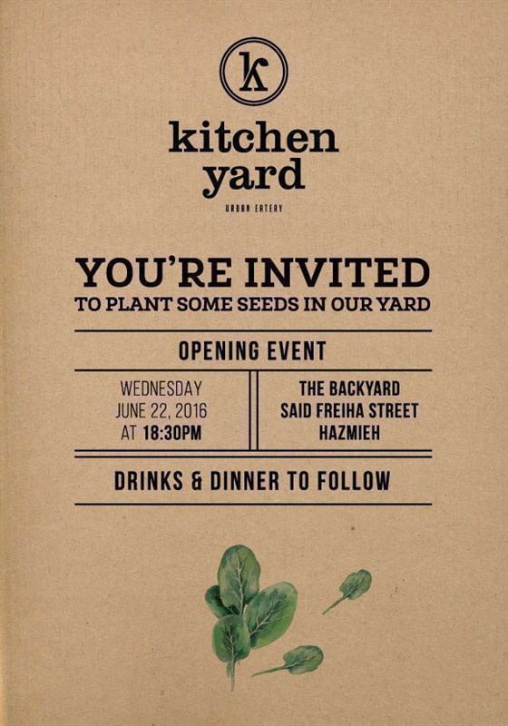 Opening of Kitchen Yard