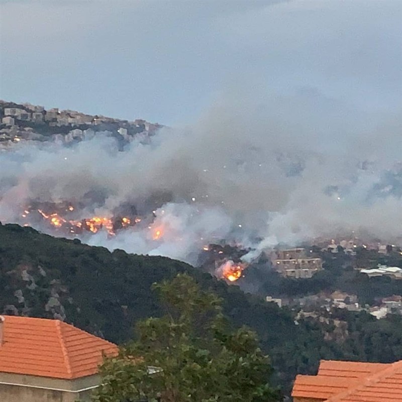 Massive fire in Chouf & Matn