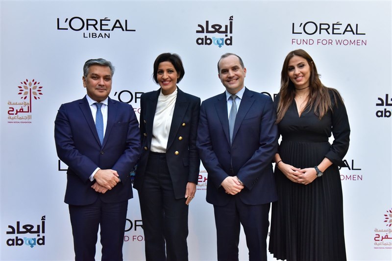 L'Oreal pledges support to Lebanese NGOs ABAAD and Farah Social Foundation as part of its commitment to women empowerment in Lebanon