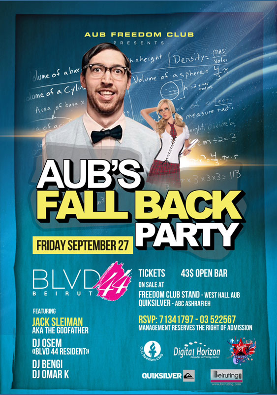 AUB Fall Back Party