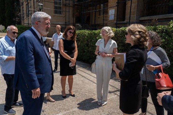 In Beirut UNESCO ADG hands over rehabilitated schools and universities renews support to heritage and arts 