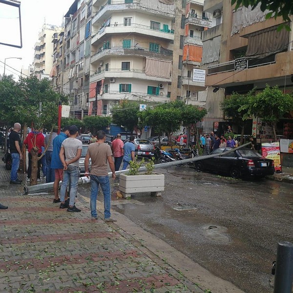 Damages Caused by Storm in Lebanon