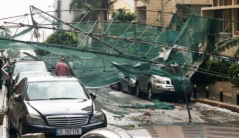 Damages Caused by Storm in Lebanon