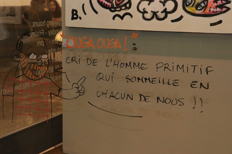 Benoit Debbane, Exhibition of Doodlings on the theme OUGA OUGA