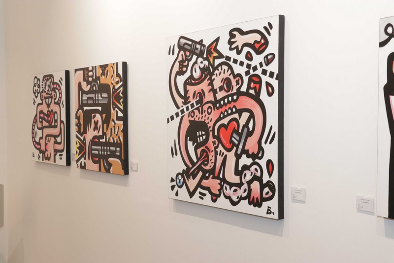 Benoit Debbane, Exhibition of Doodlings on the theme OUGA OUGA