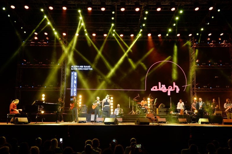 Aleph and his orchestra at Byblos Festival