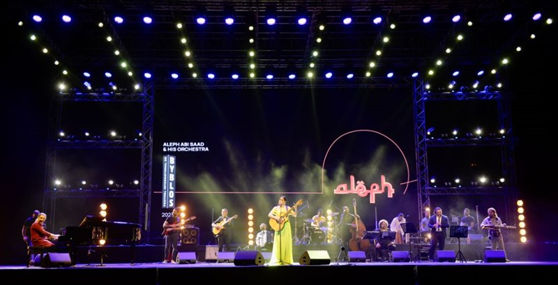Aleph and his orchestra at Byblos Festival