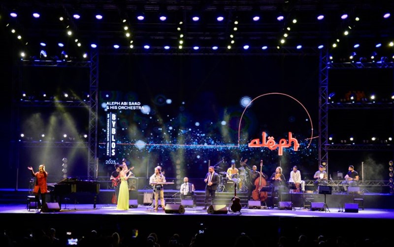 Aleph and his orchestra at Byblos Festival