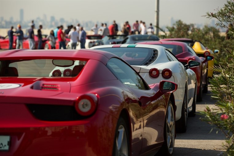 Ferrari Club Lebanon ride to Pit Stop