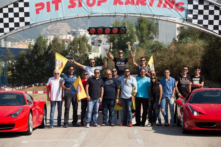 Ferrari Club Lebanon ride to Pit Stop