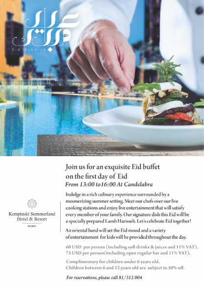Exquisite Eid buffet at Candelabra