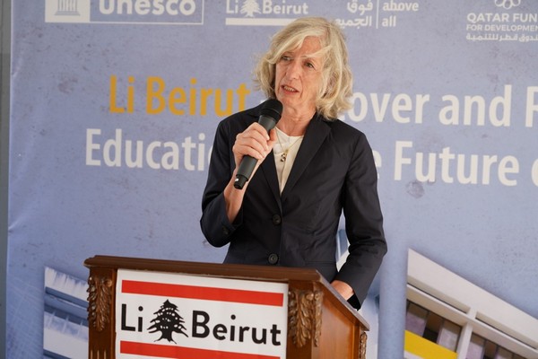 In Beirut UNESCO ADG hands over rehabilitated schools and universities renews support to heritage and arts 