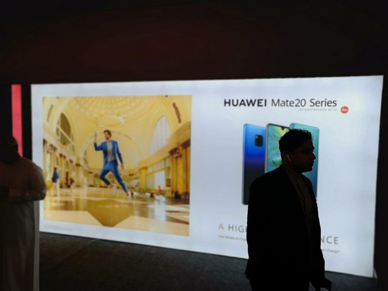 Launching of HUAWEI Mate 20 Series at Burj Park 