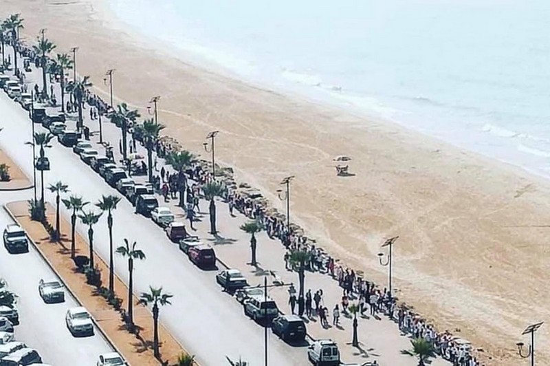 Human Chain in Lebanon from South to North