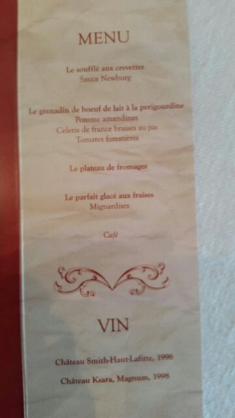 Flashback Panache Dinner