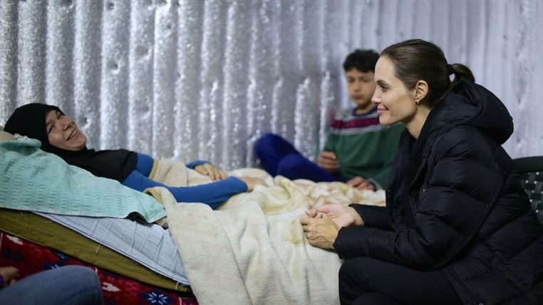 Angelina Jolie in Lebanon-Bekaa