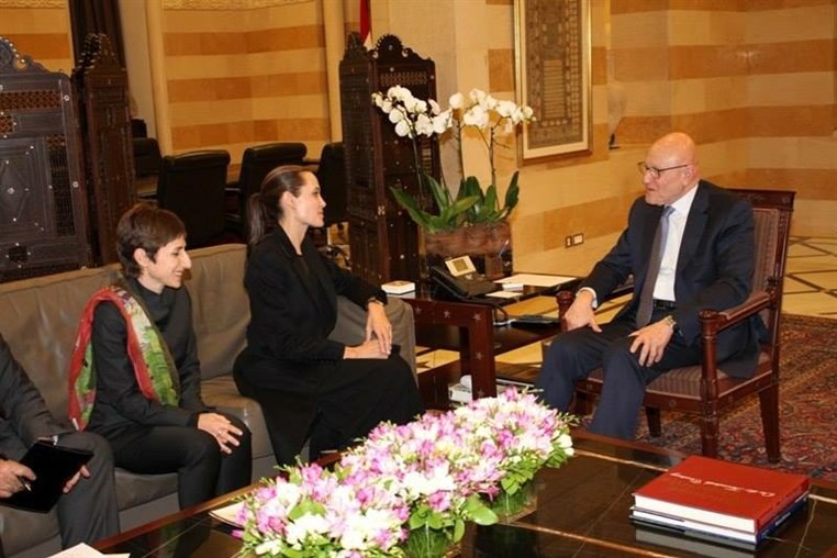 Angelina Jolie in Lebanon-Bekaa