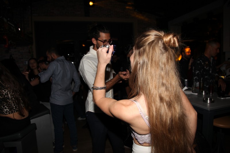 Atwork on Saturday night 