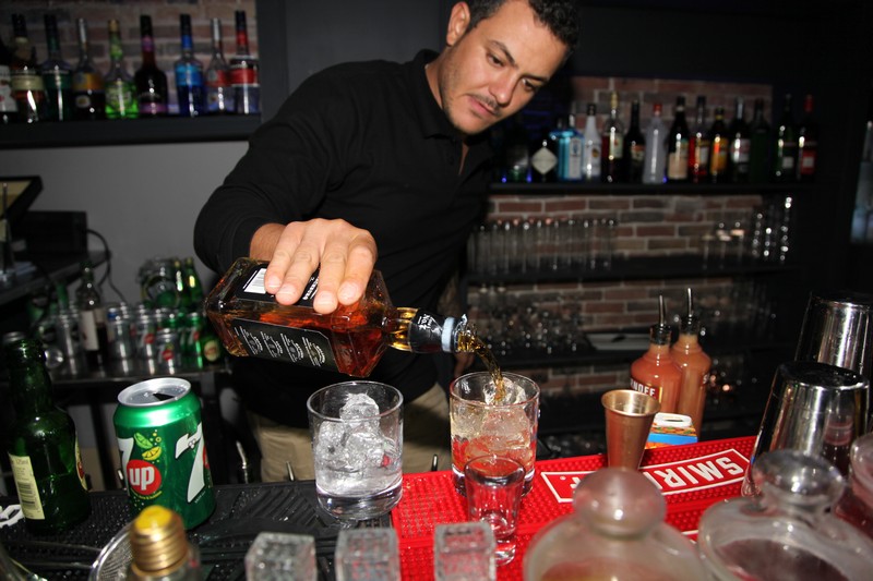 Atwork on Saturday night 
