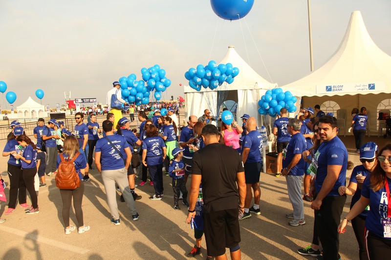 BLOM BANK team at the BLOM BANK Beirut Marathon