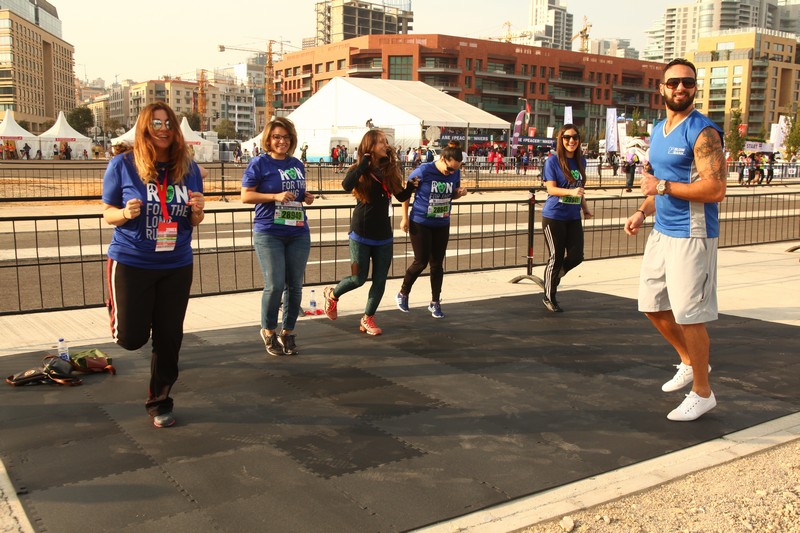 BLOM BANK team at the BLOM BANK Beirut Marathon