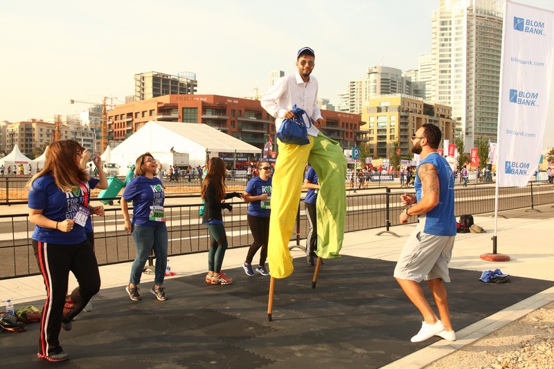 BLOM BANK team at the BLOM BANK Beirut Marathon