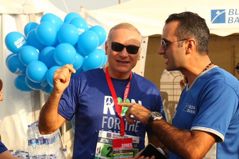 BLOM BANK team at the BLOM BANK Beirut Marathon