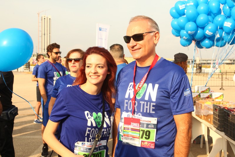 BLOM BANK team at the BLOM BANK Beirut Marathon