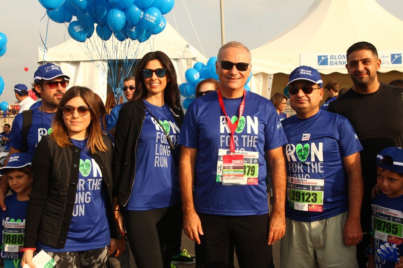 BLOM BANK team at the BLOM BANK Beirut Marathon