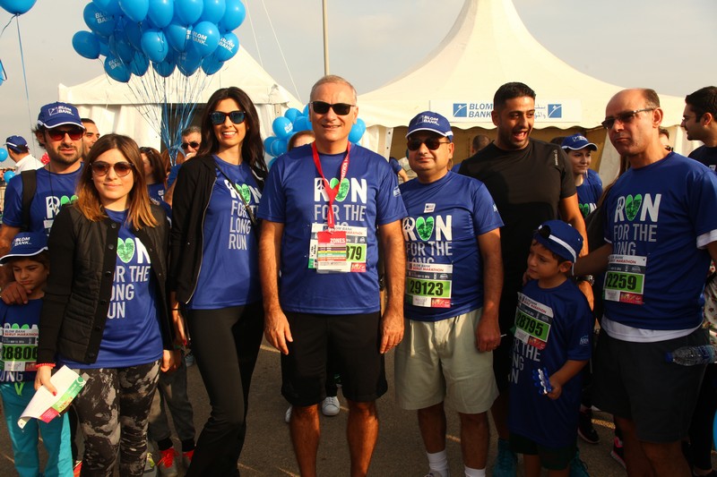 BLOM BANK team at the BLOM BANK Beirut Marathon