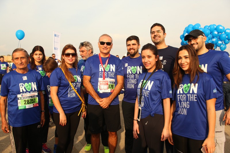 BLOM BANK team at the BLOM BANK Beirut Marathon
