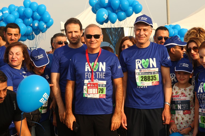 BLOM BANK team at the BLOM BANK Beirut Marathon